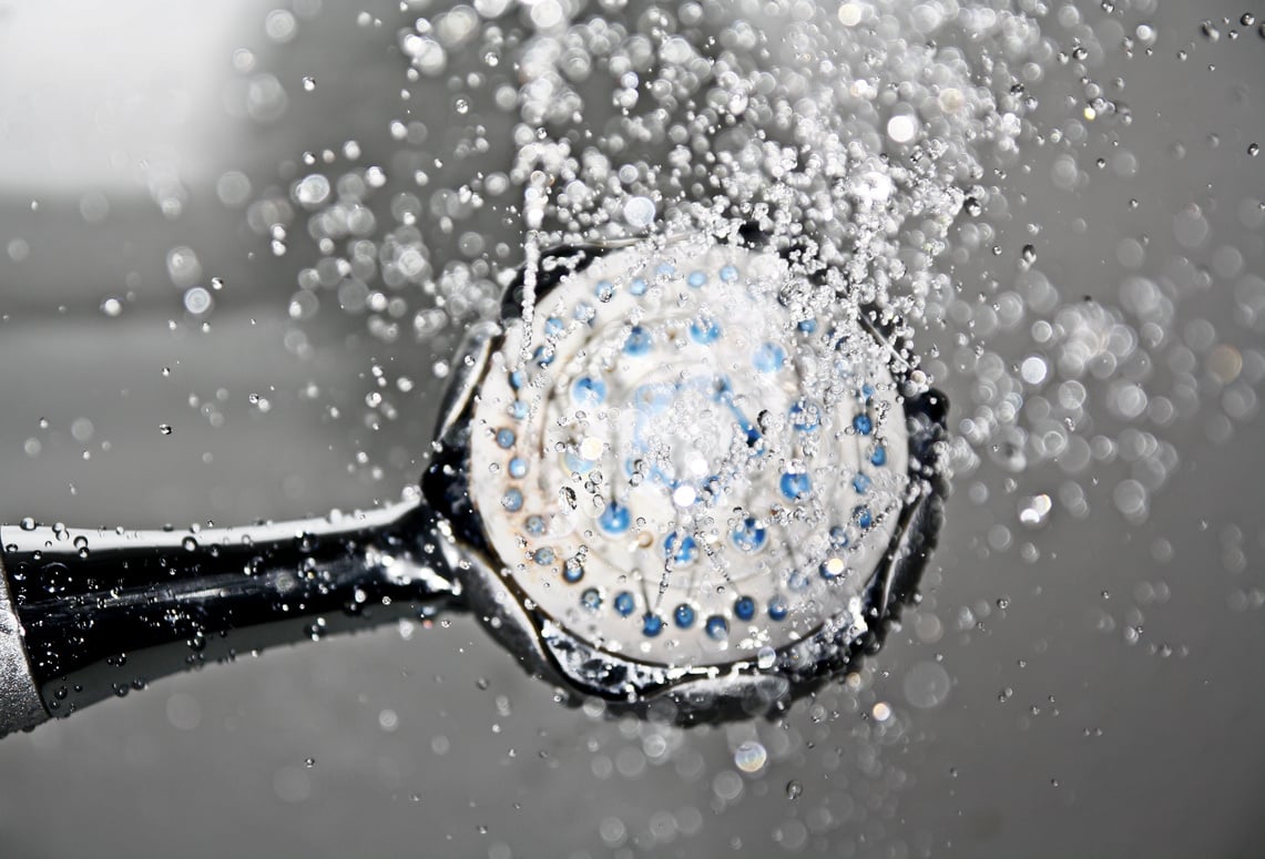 Water From a Showerhead